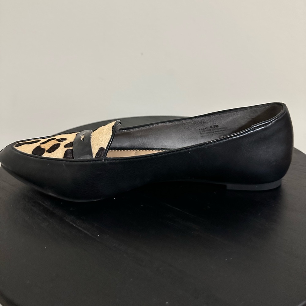 Me Too Black/Leopard Loafer - Picture 3 of 5